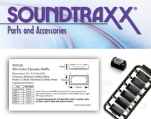 Load image into Gallery viewer, NEW! All Scales SoundTraxx Mini Cube 3 Oval Speaker/Baffle Kit