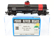 Load image into Gallery viewer, HO Brass Pecos River Brass ATSF - Santa FeTk-k Tank Car with AB Brakes Custom Painted