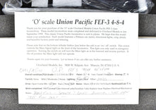 Load image into Gallery viewer, O Brass CON OMI - Overland Models, Inc. UP - Union Pacific FEF-3 4-8-4 1996, 1997 Excursion Era Version
