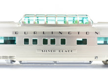 Load image into Gallery viewer, HO Brass Shoreham Shops CB&Q- Burlington Twin Cities Zephyr Vista Dome Coach "Silver Glade" FP