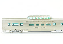 Load image into Gallery viewer, HO Brass Shoreham Shops CB&Q- Burlington Twin Cities Zephyr Vista Dome Coach "Silver Glade" FP