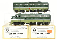 Load image into Gallery viewer, HO Brass Oriental Limited NP - Northern Pacific EMD F9A/F9b Set 1750 HP Each Factory Painted Leowy "Main Street" Scheme