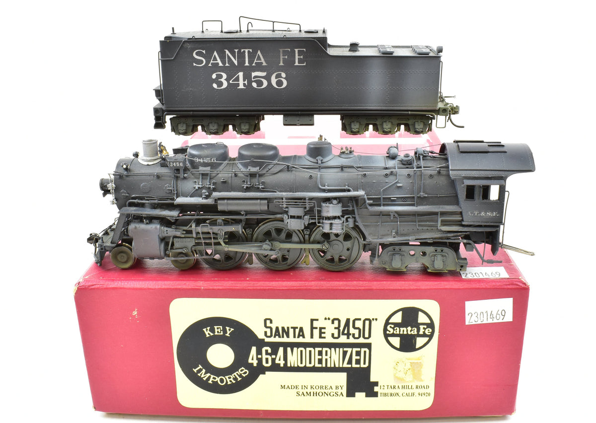 ジャンク KEY IMPORTS SANTA FE 3450 4-6-4 MODERNIZED HOゲージ 鉄道