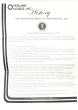 Load image into Gallery viewer, HO Brass CON OMI - Overland Models, Inc. Various Roads Pullman USN-1 Ferdinand Magellan Presidential Car Reagan Era FP Added Details