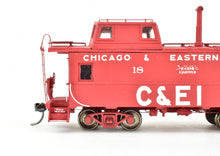Load image into Gallery viewer, HO Resin Wright Trak C&EI - Chicago & Eastern Illinois Streamline Cupola Caboose Custom Built & Painted