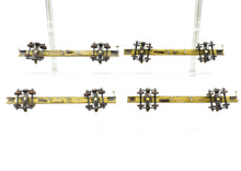 Load image into Gallery viewer, HO Brass Far East Distributors Various Roads 43' Skeleton Log Cars 4-Pack With Kadee Trucks #1