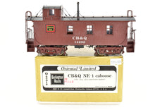Load image into Gallery viewer, HO Brass Oriental Limited CB&Q - Burlington Route NE-1 Wood Caboose Custom Painted