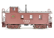 Load image into Gallery viewer, HO Brass Oriental Limited CB&Q - Burlington Route NE-1 Wood Caboose Custom Painted