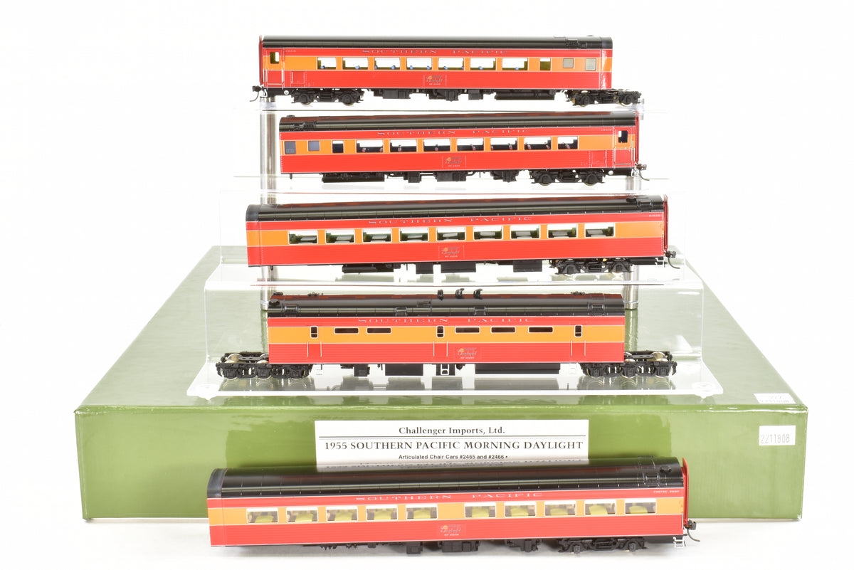 HO Brass CIL - Challenger Imports SP - Southern Pacific 1955 Morning  Daylight 10-Car Set FP