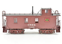 Load image into Gallery viewer, HO Brass Oriental Limited CB&Q - Burlington Route NE-1 Wood Caboose Custom Painted