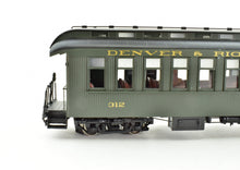 Load image into Gallery viewer, HOn3 Brass PSC - Precision Scale Co. D&RGW - Denver & Rio Grande Western Coach Factory Painted #327