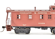 Load image into Gallery viewer, HO Brass Trains Inc. C&NW - Chicago & North Western Wood Caboose Custom Painted