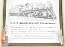 Load image into Gallery viewer, HO Brass VH - Van Hobbies CNR - Canadian National Railway P-5h 0-8-0 Switcher