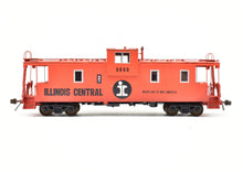 Load image into Gallery viewer, HO Brass CON OMI - Overland Models, Inc. IC - Illinois Central Extended Vision Centrallia Shops Caboose Pro-Painted