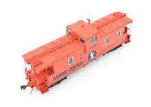 Load image into Gallery viewer, HO Brass CON OMI - Overland Models, Inc. IC - Illinois Central Extended Vision Centrallia Shops Caboose Pro-Painted