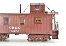 Load image into Gallery viewer, HO Brass Oriental Limited CB&Q - Burlington Route NE-1 Wood Caboose Custom Painted