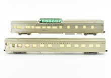 Load image into Gallery viewer, HO Brass NPP - Nickel Plate Products CB&Q - Burlington Route WP & D&RGW California Zephyr Buffet Lounge Dome Pullman Sleeper Set