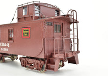 Load image into Gallery viewer, HO Brass Oriental Limited CB&Q - Burlington Route NE-1 Wood Caboose Custom Painted