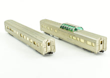 Load image into Gallery viewer, HO Brass NPP - Nickel Plate Products CB&Q - Burlington Route WP & D&RGW California Zephyr Buffet Lounge Dome Pullman Sleeper Set