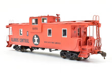 Load image into Gallery viewer, HO Brass CON OMI - Overland Models, Inc. IC - Illinois Central Extended Vision Centrallia Shops Caboose Pro-Painted