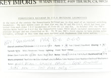 Load image into Gallery viewer, HO Brass Key Imports PRR - Pennsylvania Railroad B6sb 0-6-0 #6380
