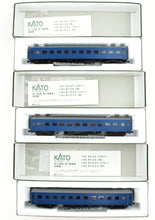 Load image into Gallery viewer, J Scale CON Kato JNR - Japanese National Railways OHA-35 Set of 3 Passenger Cars FP Blue