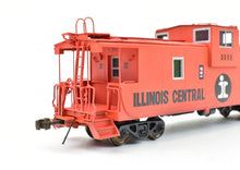 Load image into Gallery viewer, HO Brass CON OMI - Overland Models, Inc. IC - Illinois Central Extended Vision Centrallia Shops Caboose Pro-Painted