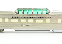 Load image into Gallery viewer, HO Brass NPP - Nickel Plate Products CB&Q - Burlington Route WP & D&RGW California Zephyr Buffet Lounge Dome Pullman Sleeper Set