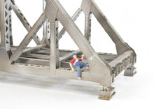 Load image into Gallery viewer, HO Brass OMI - Overland Models, Inc C&S - Colorado & Southern or CB&Q - Burlington Route 126' Thru-Truss Bridge FP Silver