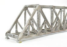 Load image into Gallery viewer, HO Brass OMI - Overland Models, Inc C&S - Colorado & Southern or CB&Q - Burlington Route 126' Thru-Truss Bridge FP Silver
