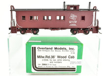 Load image into Gallery viewer, HO Brass CON OMI - Overland Models, Inc. MILW - Milwaukee Road 36' Wood Caboose FP No. 0558