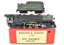 Load image into Gallery viewer, HO Brass Key Imports B&A - Boston & Albany J-2b 4-6-4 Hudson Round Dome Factory Painted No. 605