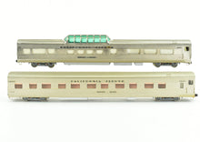 Load image into Gallery viewer, HO Brass NPP - Nickel Plate Products CB&Q - Burlington Route WP & D&RGW California Zephyr Vista Dome Open Section Sleeper Set