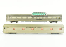 Load image into Gallery viewer, HO Brass NPP - Nickel Plate Products CB&Q - Burlington Route WP & D&RGW California Zephyr Vista Dome Open Section Sleeper Set