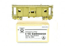Load image into Gallery viewer, HO Brass Oriental Limited B&O -Baltimore & Ohio I-13 Wood Bay Window Caboose