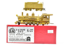 Load image into Gallery viewer, HOn3 Brass Westside Model Co. D&RGW - Denver & Rio Grande Western K-27 "Slide Valve" Modern Version