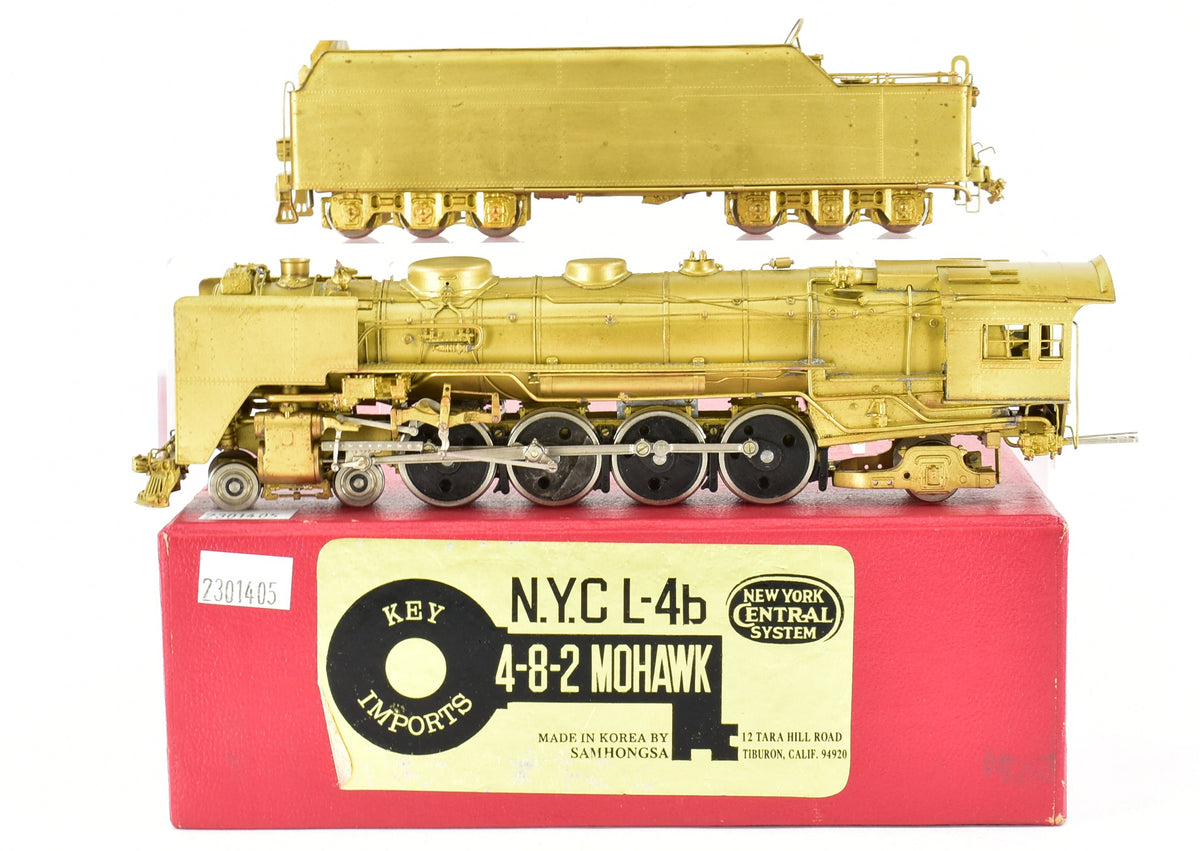 HO Brass Key Imports NYC - New York Central L-4b 4-8-2 Mohawk 1977 Run