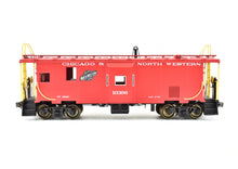 Load image into Gallery viewer, HO Brass OMI - Overland Models, Inc. C&NW - Chicago & North Western Steel Bay Window Caboose CP Red