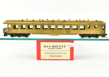 Load image into Gallery viewer, HO Brass Ken Kidder IC- Illinois Central Harriman Observation Car with Central Valley Trucks