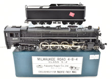 Load image into Gallery viewer, Products HO Brass CON PFM - Fujiyama MILW - Milwaukee Road 4-8-4 Class S-2 1985 Rare Factory Painted Crown Model