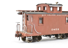Load image into Gallery viewer, HOn3 Brass Erie Limited RGS - Rio Grande Southern Short Caboose Finished as No. 0403