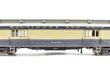 Load image into Gallery viewer, HO Brass Lambert B&O - Baltimore & Ohio Heavyweight 60' Baggage Car Custom Painted w/ Central Valley Trucks