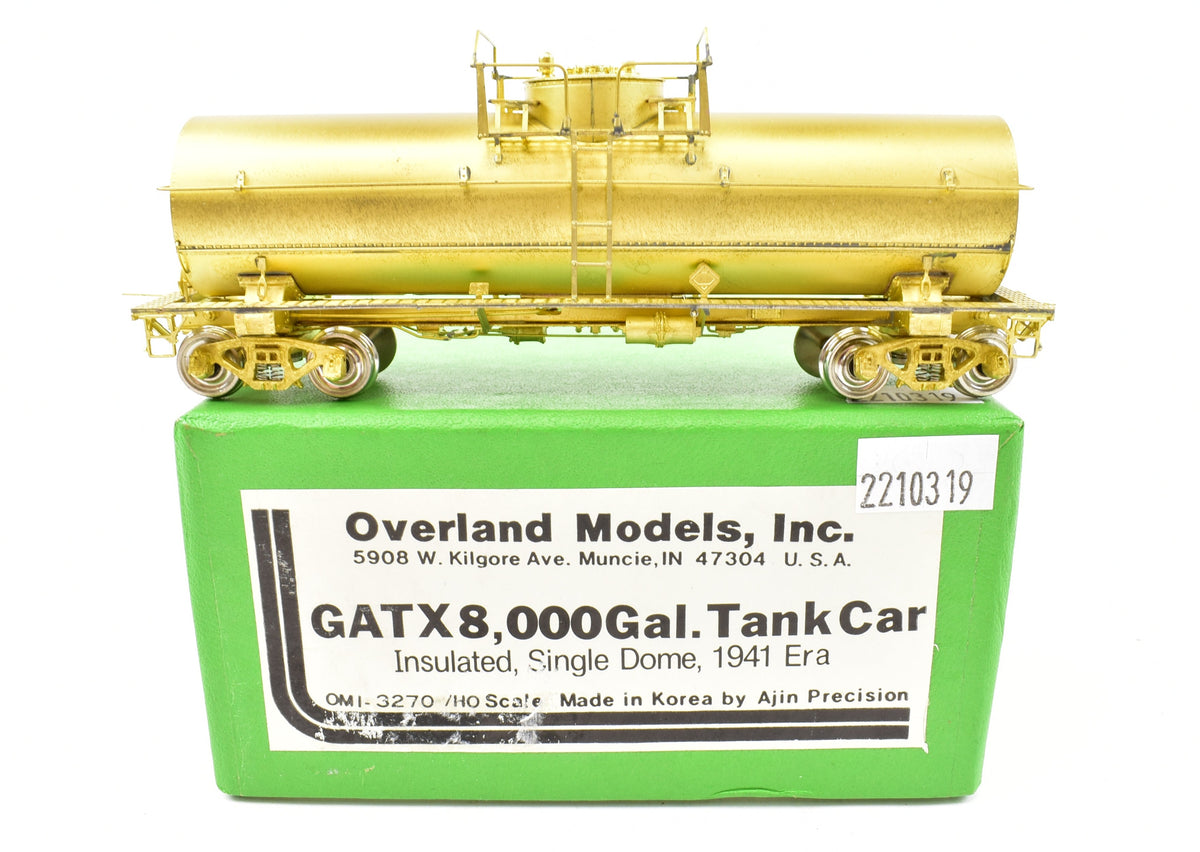 HO Brass OMI - Overland Models, Inc. Various Roads GATX 8,000 Gallon I ...