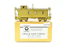 Load image into Gallery viewer, HO Brass Oriental Limited CB&Q - Burlington Route NE-1 - Wood Caboose - 28ft' - 3-Window Version