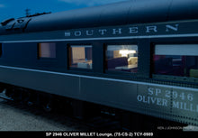 Load image into Gallery viewer, HO NEW Brass TCY - The Coach Yard SP - Southern Pacific &quot;Oliver Millet&quot; Class 75-CS-2 Lounge FP TTG No. 2946
