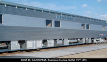 Load image into Gallery viewer, HO Brass TCY - The Coach Yard  No. 1473 BNSF - Burlington Northern Santa Fe "Cajon Pass" 5 Suites Buffet Business Car No. 66
