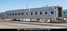 Load image into Gallery viewer, HO Brass TCY - The Coach Yard  No. 1480 BNSF - Burlington Northern Santa Fe "Fred Harvey" Bar and Grill Car No.11
