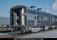 Load image into Gallery viewer, HO Brass TCY - The Coach Yard  No. 1484s BNSF - Burlington Northern Santa Fe "Stampede Pass" Dormitory HEP Power Car No. 50
