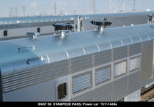 Load image into Gallery viewer, HO Brass TCY - The Coach Yard  No. 1484s BNSF - Burlington Northern Santa Fe "Stampede Pass" Dormitory HEP Power Car No. 50

