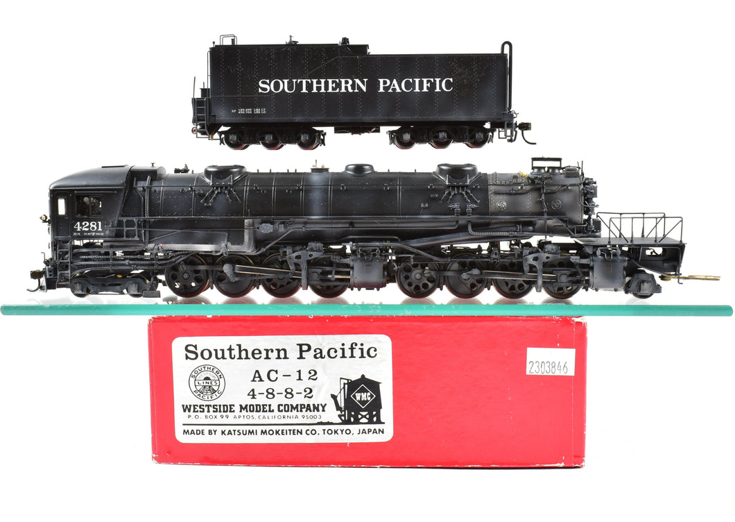 HO Brass Westside Model Co. SP - Southern Pacific Class AC-12 4-8-8-2 Cab Forward Pro-Paint No. 4281 W/Light Weathering